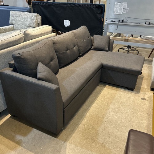 Used Navaeh Storage & Sleeper Sectional Gray for sale on AptDeco