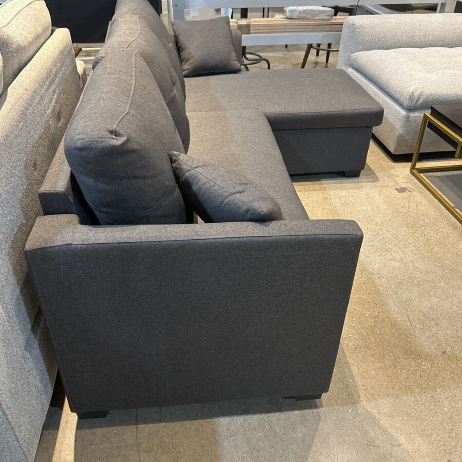 Navaeh Storage & Sleeper Sectional Gray - image-2