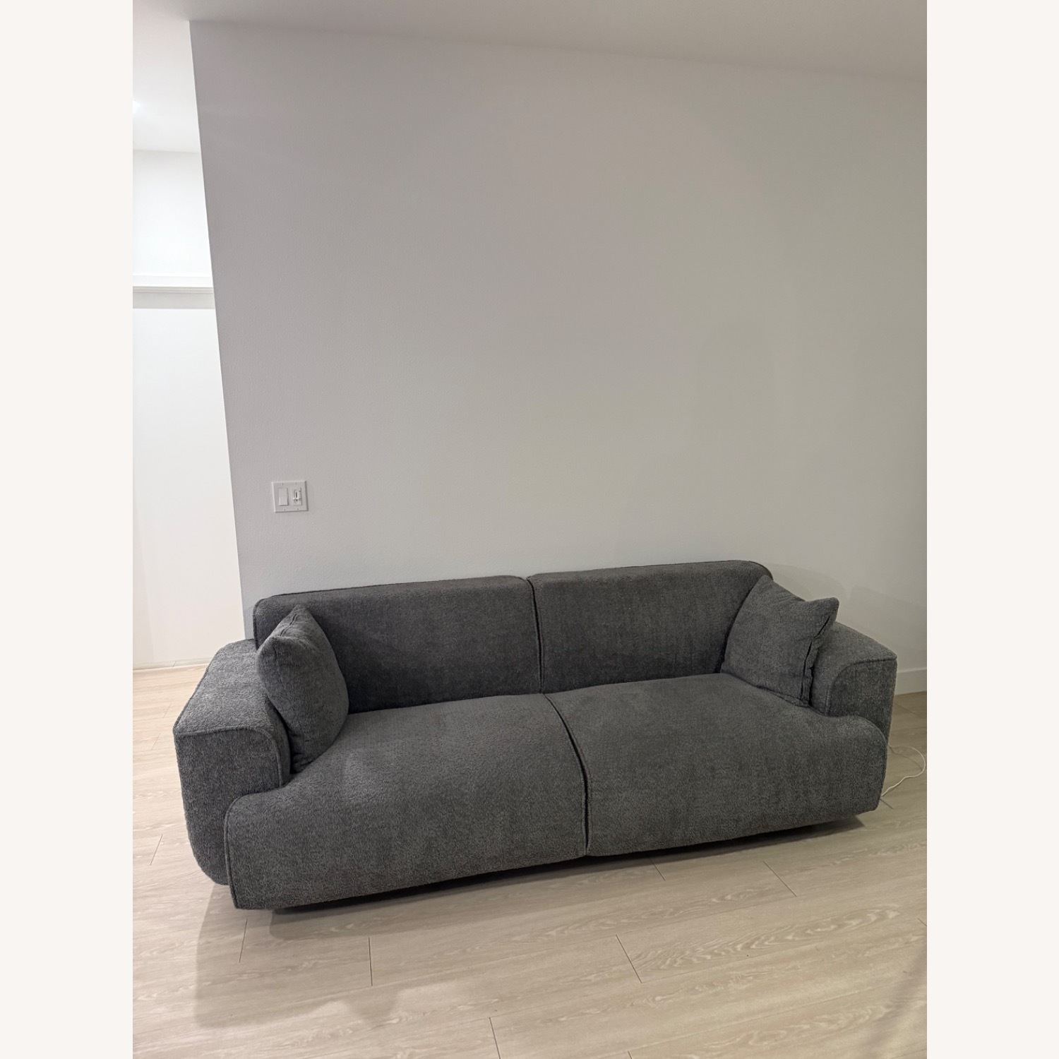 Dark Gray Boucle 2 Seater Sofa - image-1