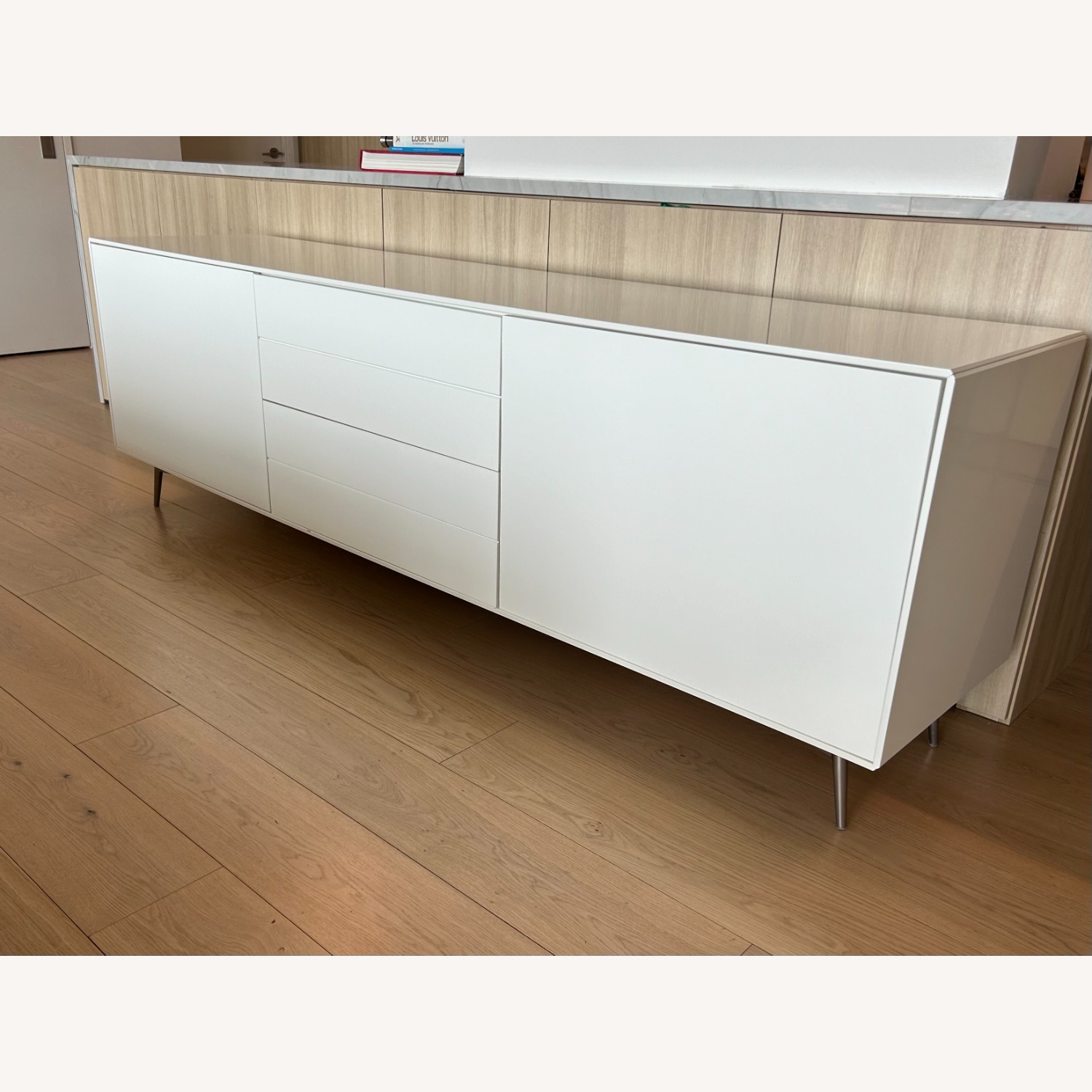 BoConcept Fermo White Lacquer Cabinet - image-1