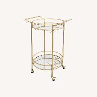 Wayfair Gold Circular Bar Cart