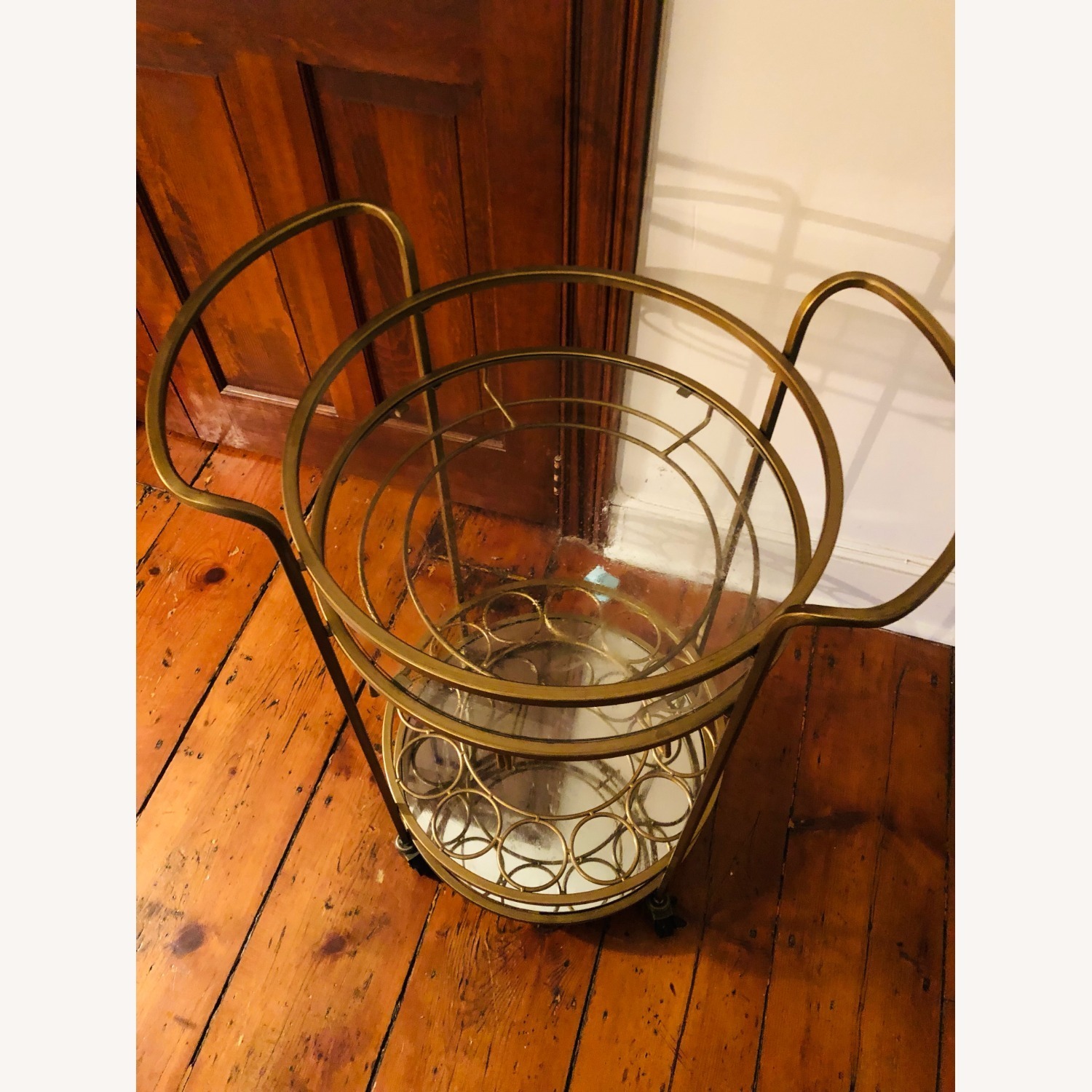 Wayfair Gold Circular Bar Cart - image-2