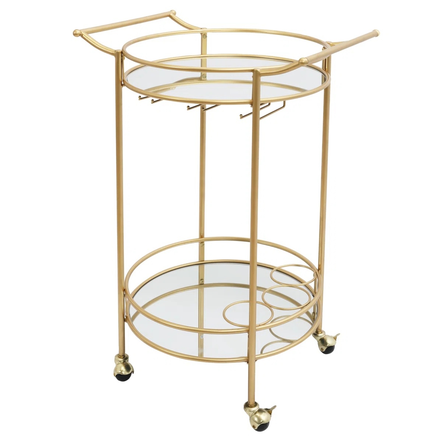 Wayfair Gold Circular Bar Cart - image-5