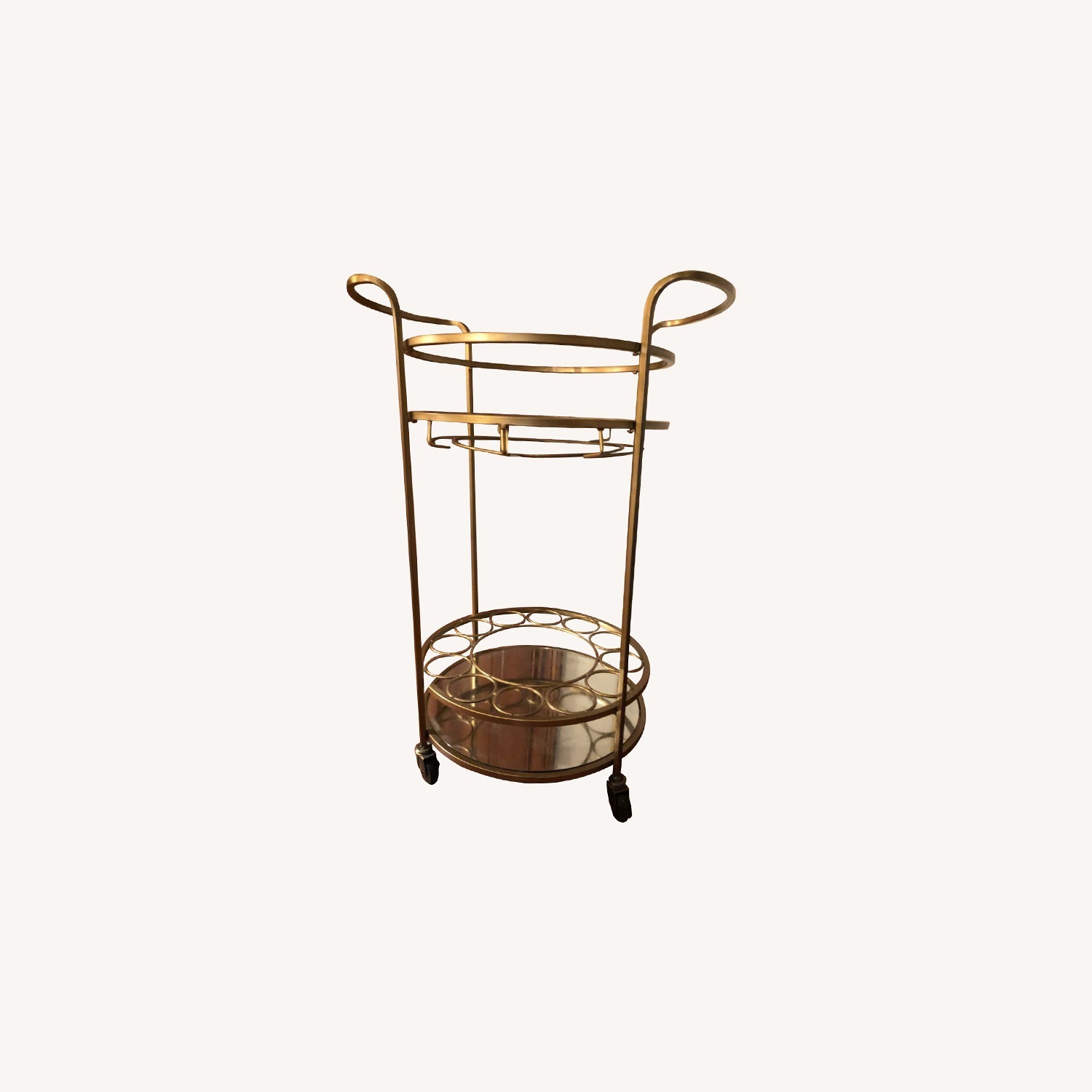 Wayfair Gold Circular Bar Cart - image-4
