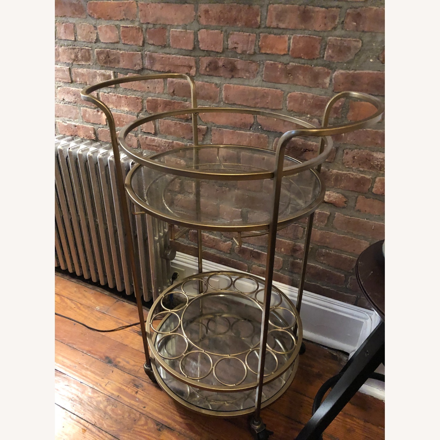 Wayfair Gold Circular Bar Cart - image-3