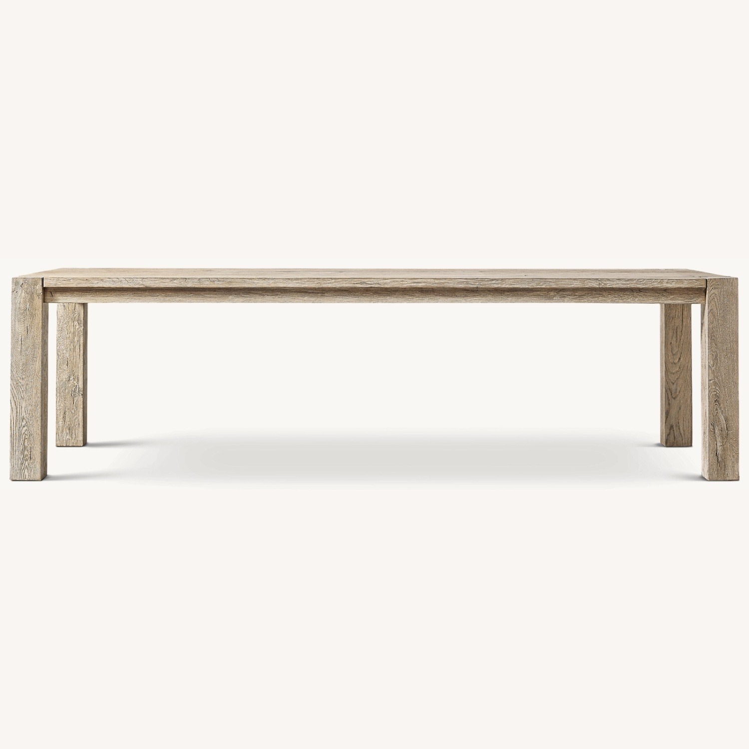Restoration Hardware Drifted Reclaimed Oak Parsons Rectangular Dining Table - image-5