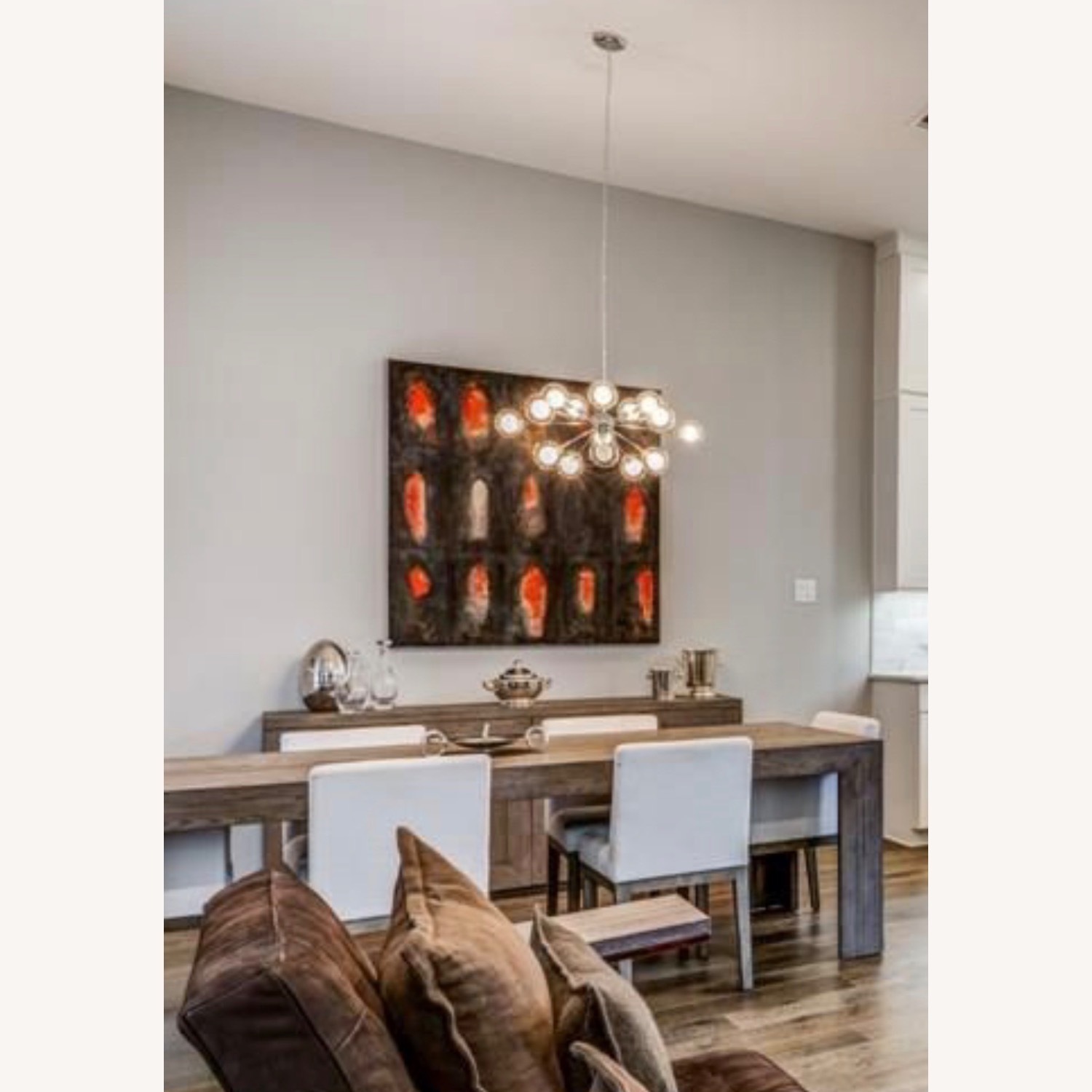 Restoration Hardware Drifted Reclaimed Oak Parsons Rectangular Dining Table - image-2