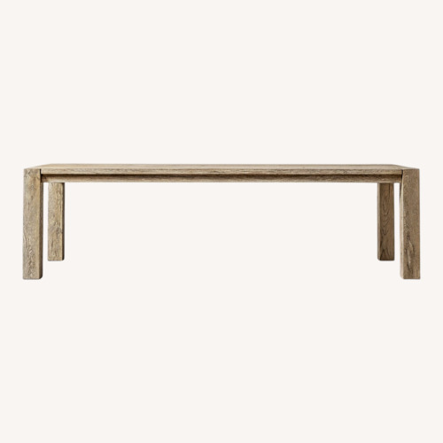 Used Restoration Hardware Drifted Reclaimed Oak Parsons Rectangular Dining Table for sale on AptDeco