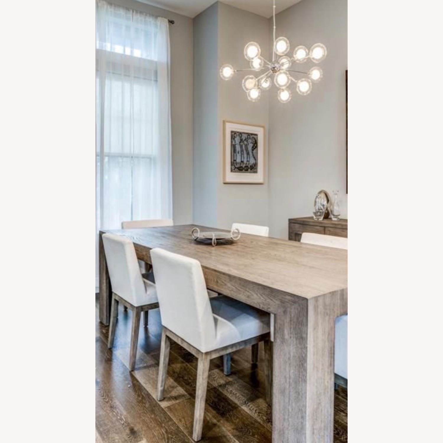 Restoration Hardware Drifted Reclaimed Oak Parsons Rectangular Dining Table - image-1