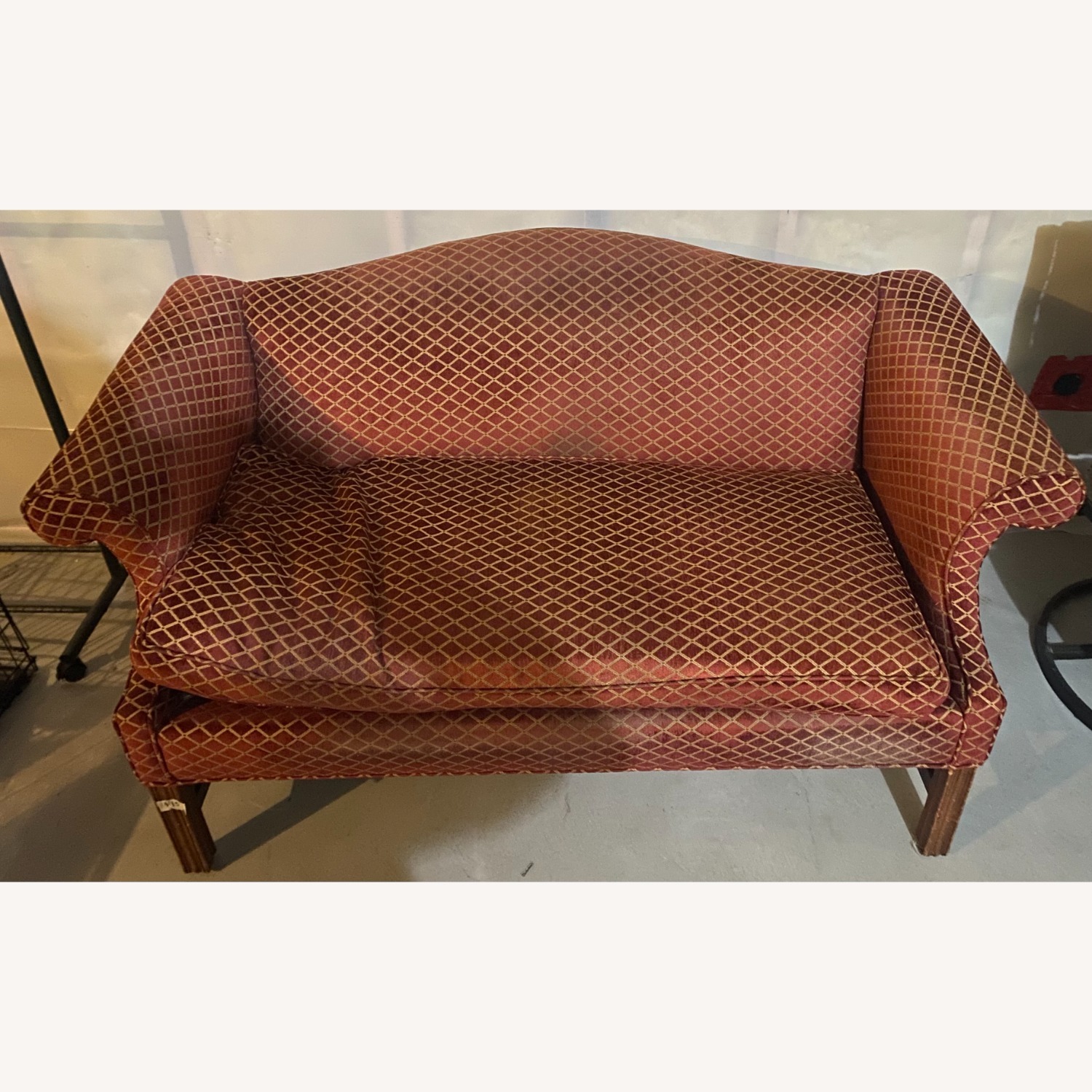 Plaid Loveseat Sofa - image-3