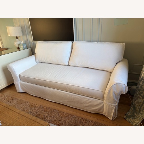 Used Pottery Barn Pb Comfort White Sleeper Sofa for sale on AptDeco