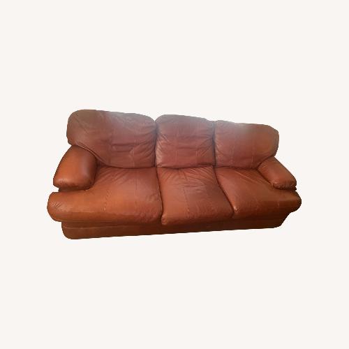 Used Full Size Leather Sofa  for sale on AptDeco