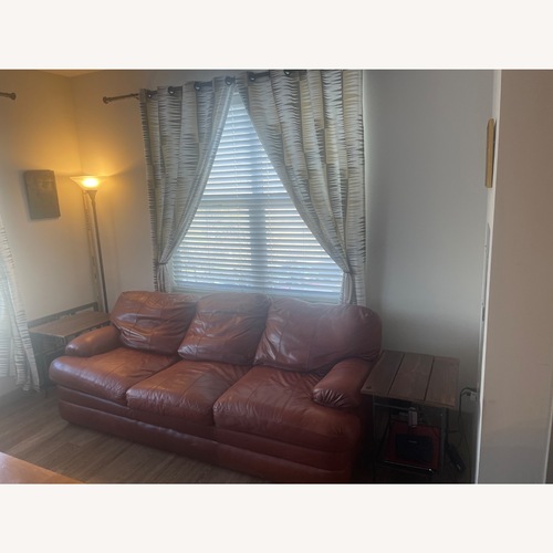 Used Full Size Leather Sofa  for sale on AptDeco