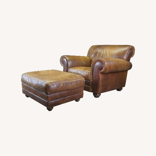Used Natuzzi Dark Brown Leather Armchair for sale on AptDeco