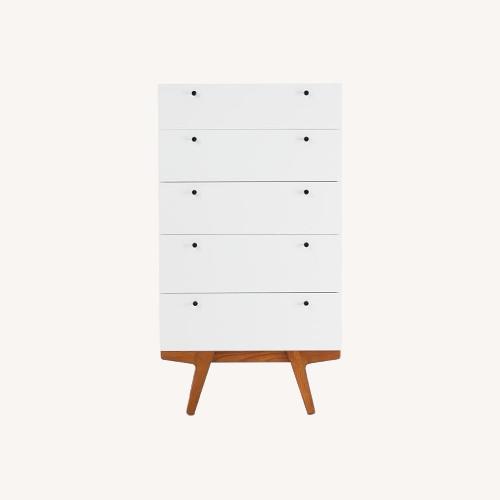 Used West Elm Modern White Wood Dresser for sale on AptDeco