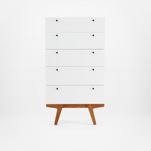 Used West Elm Modern White Wood Dresser for sale on AptDeco