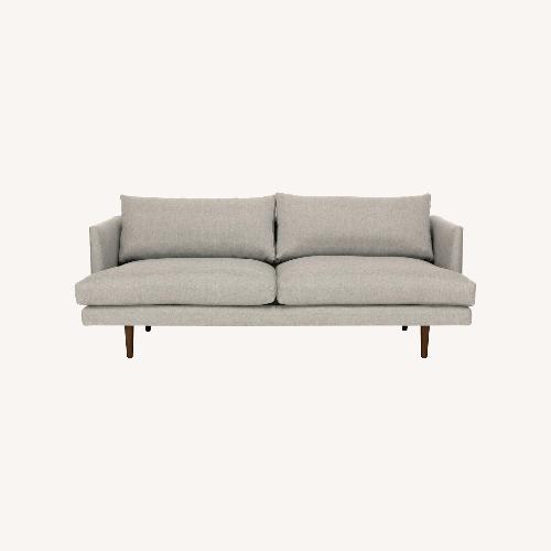 Used Article Burrand Light Gray Fabric 3+ Seater Sofa for sale on AptDeco