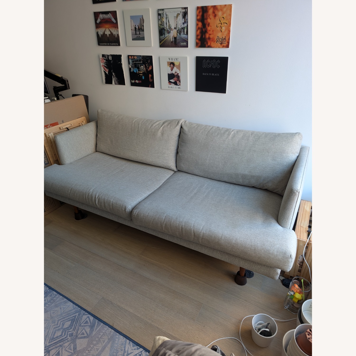 Article Burrand Light Gray Fabric 3+ Seater Sofa - image-3