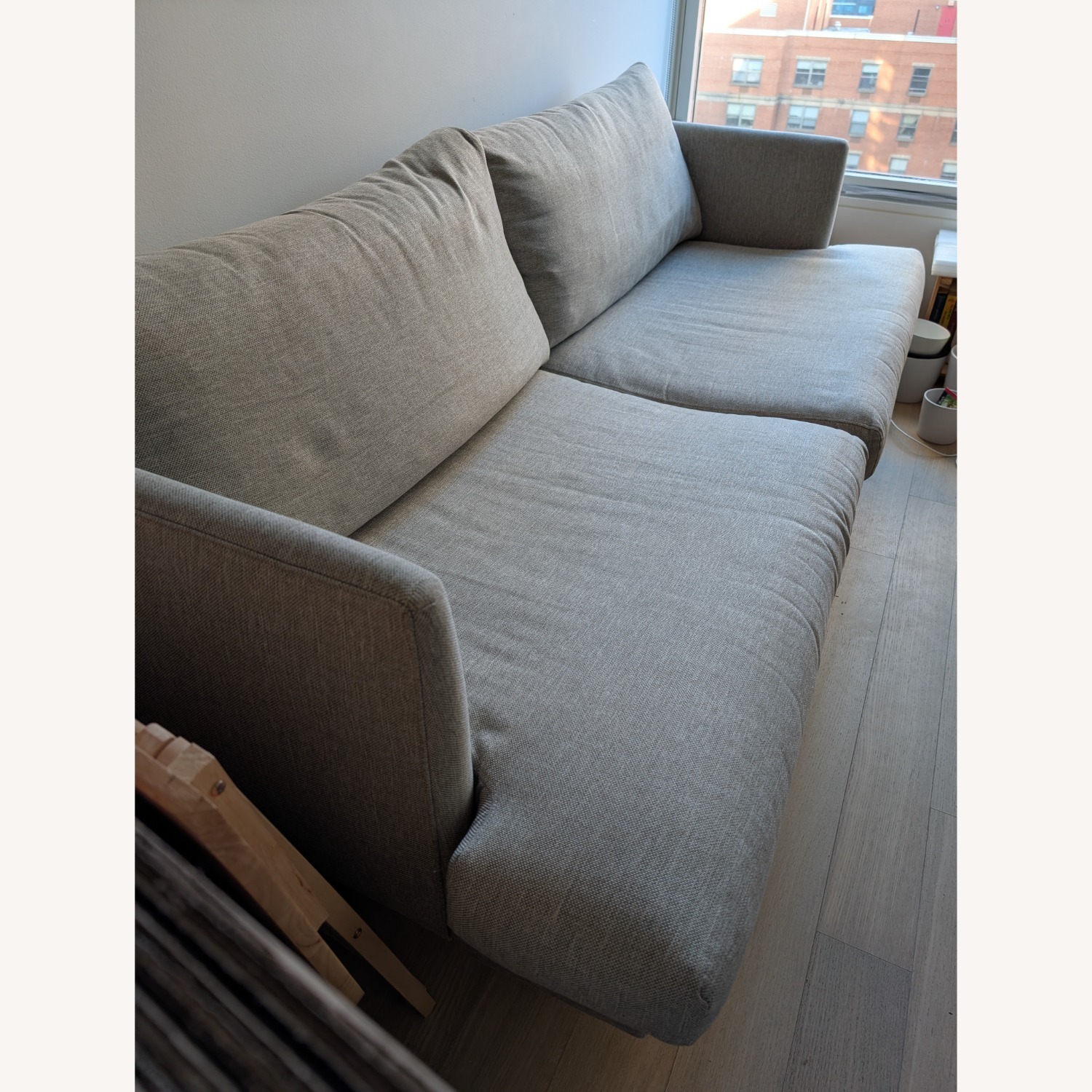 Article Burrand Light Gray Fabric 3+ Seater Sofa - image-2