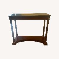 Dark Brown Wood Side Table
