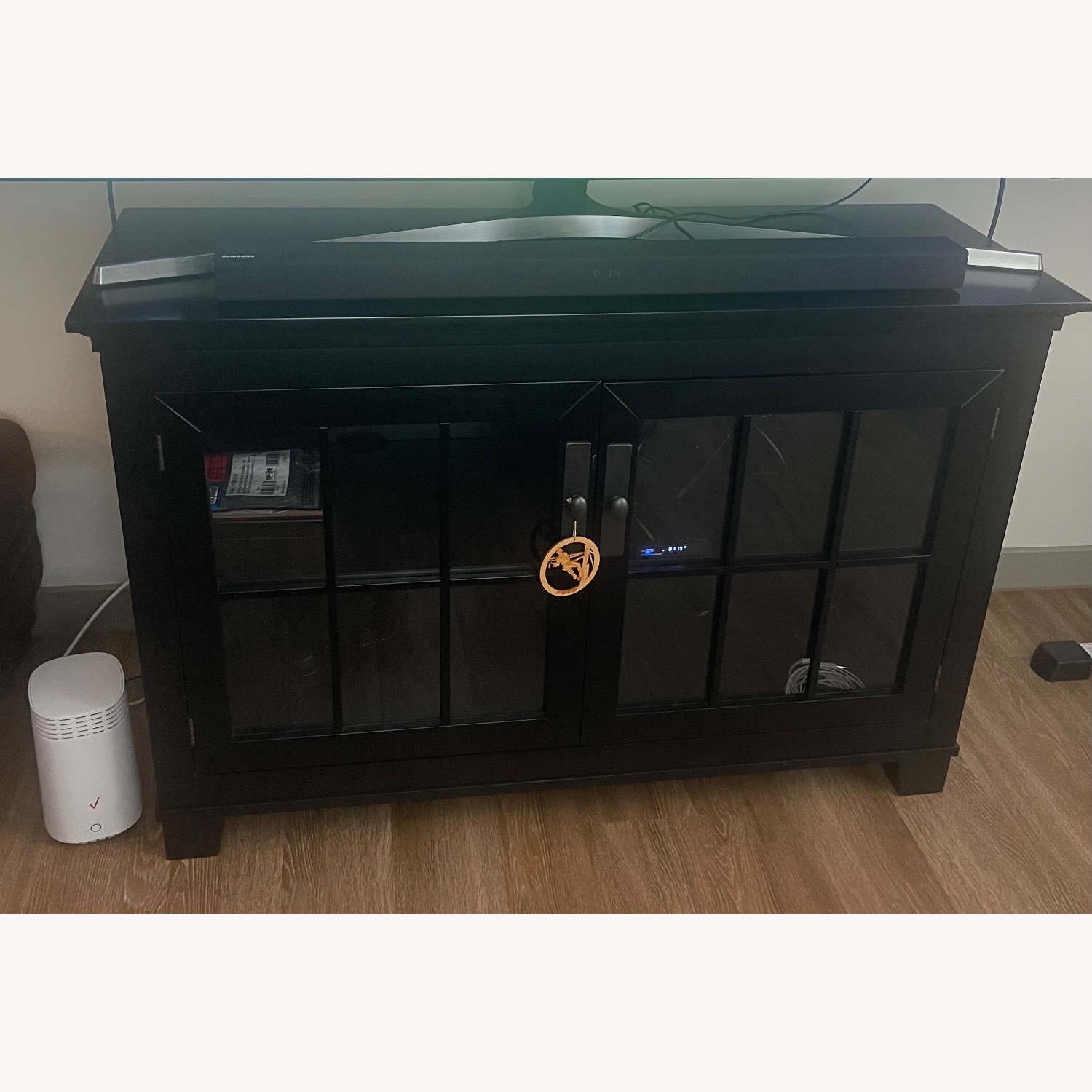 Black Wood Media Storage - image-3