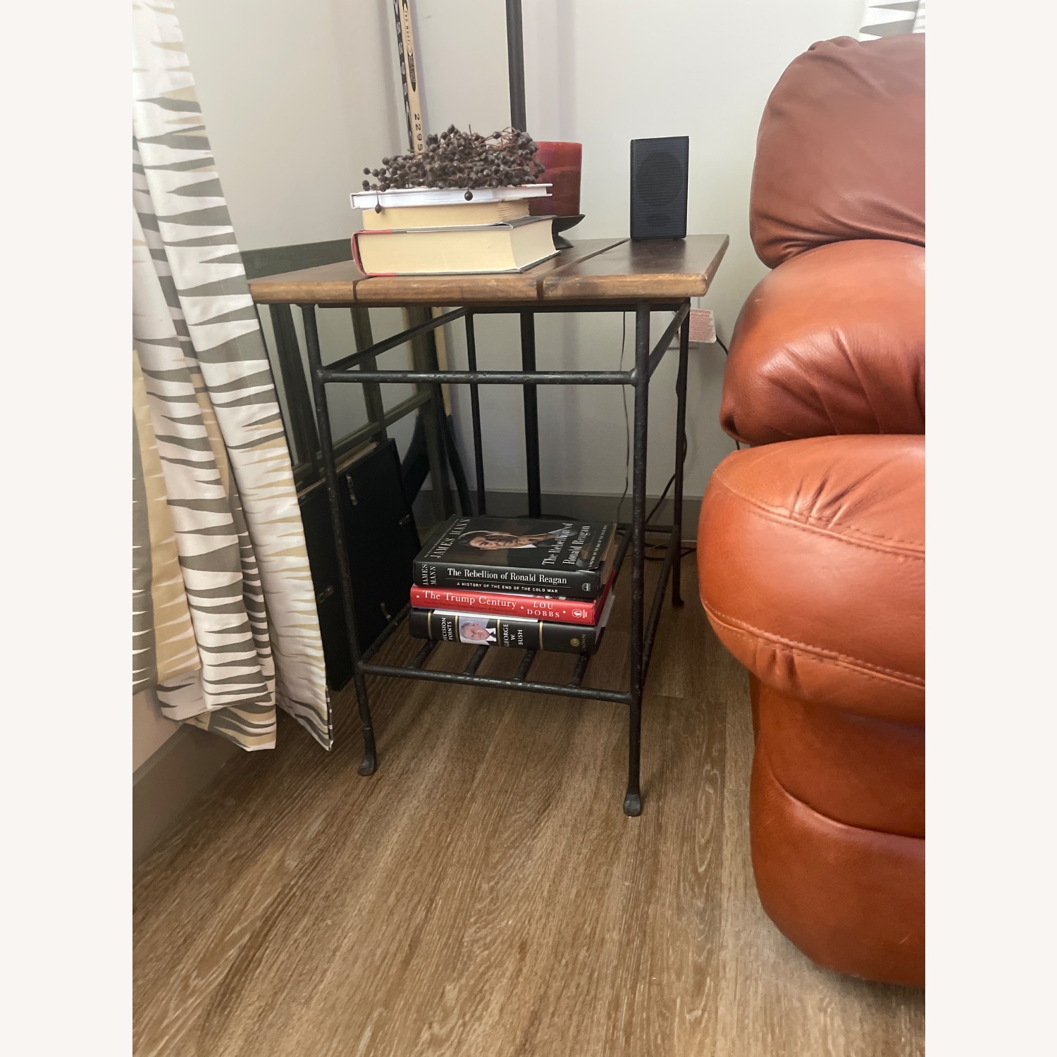 Dark Brown Wood Side Tables - image-3