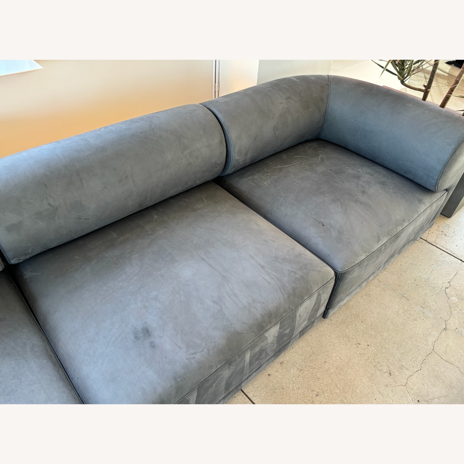 Restoration Hardware Light Gray 3+ Seater Sofa - image-3