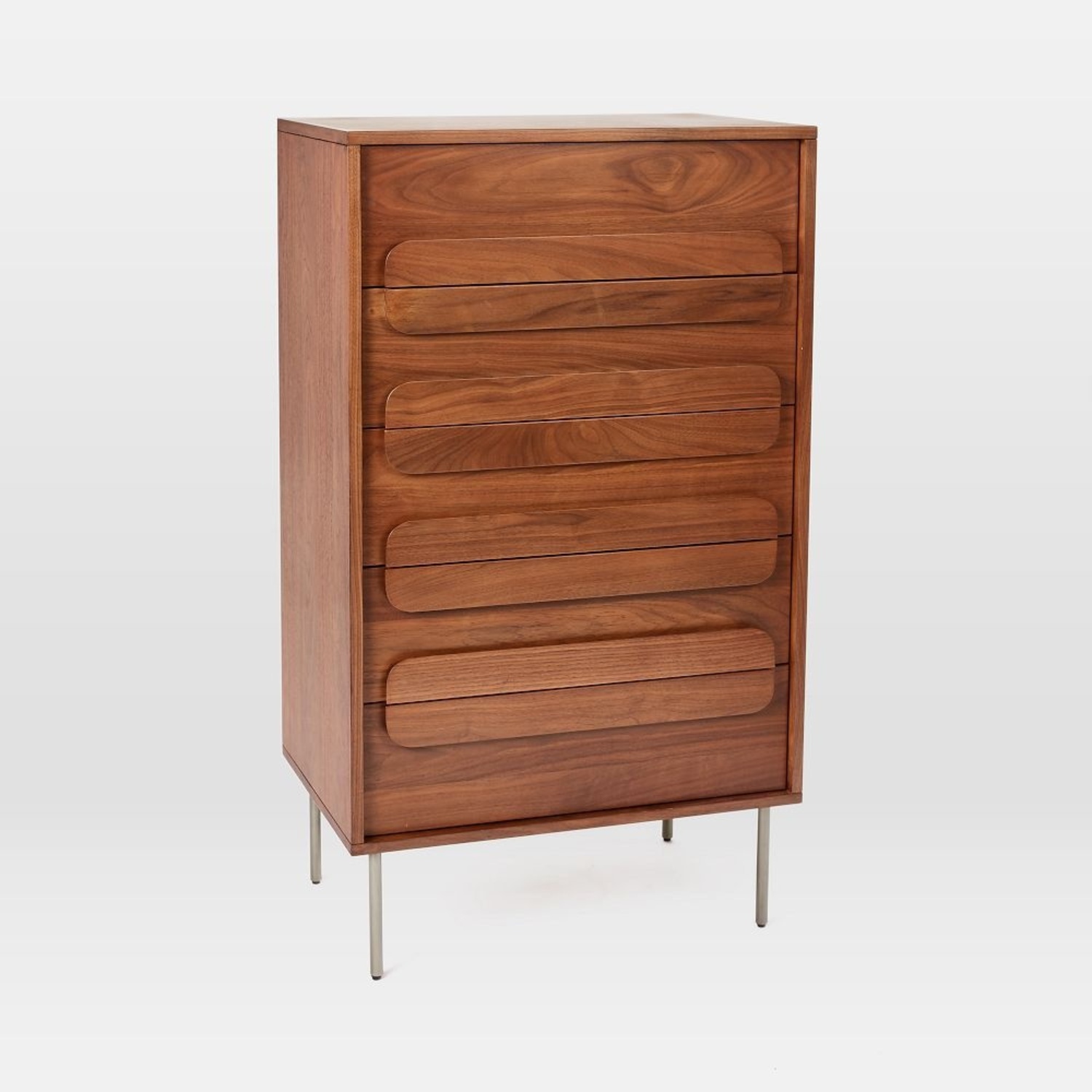 West Elm Gemini Dark Brown Wood Dresser - image-5