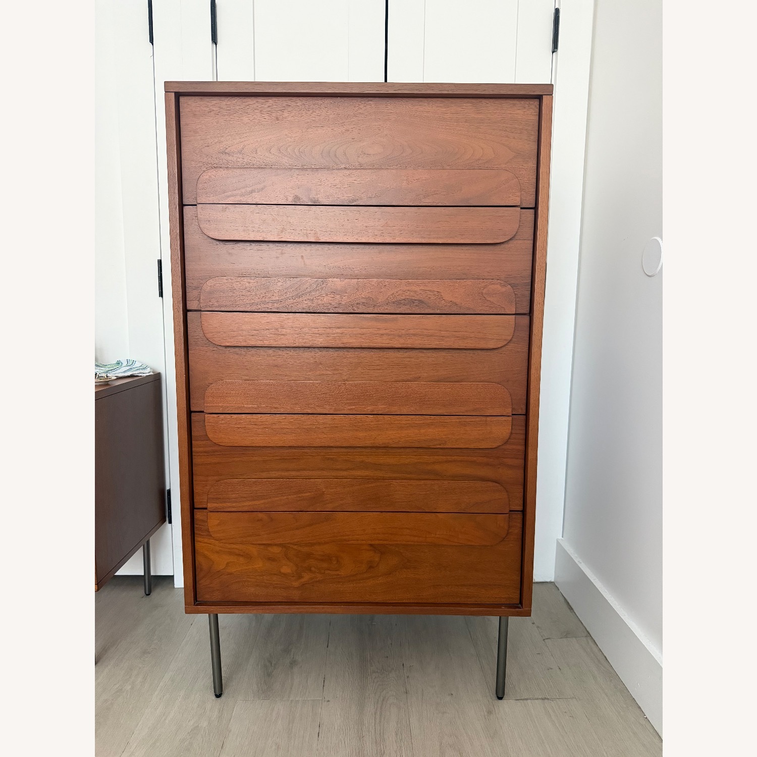 West Elm Gemini Dark Brown Wood Dresser - image-1