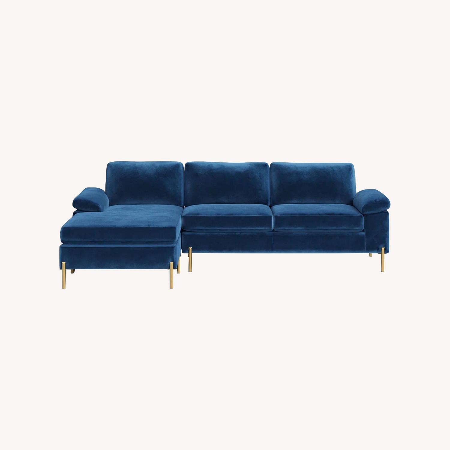 Lian 2 - Piece Velvet Sectional - image-0