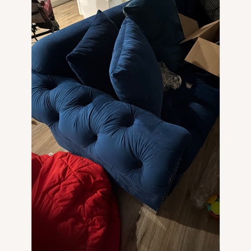 Used Lian 2 - Piece Velvet Sectional for sale on AptDeco