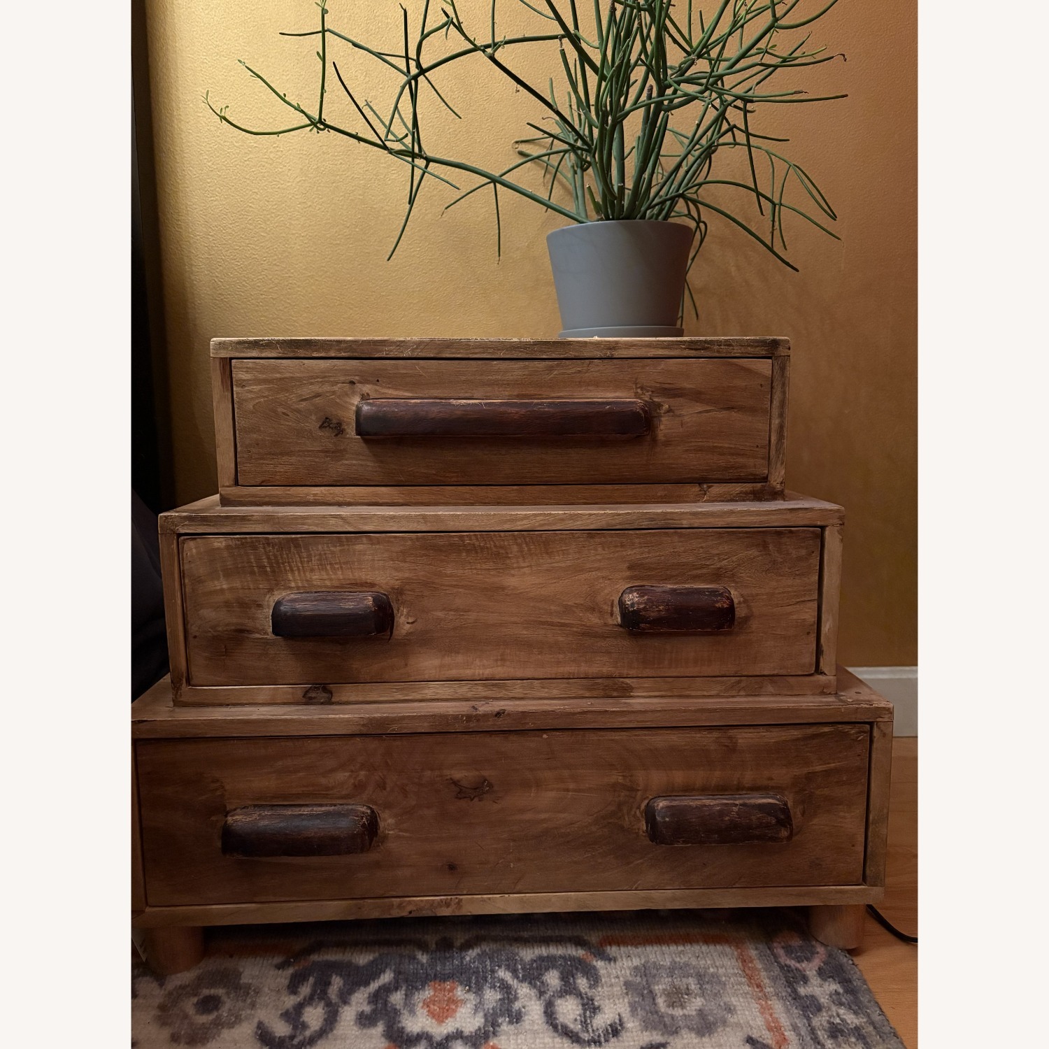 Anthropologie Brigitta Natural Wood Side Table - image-3