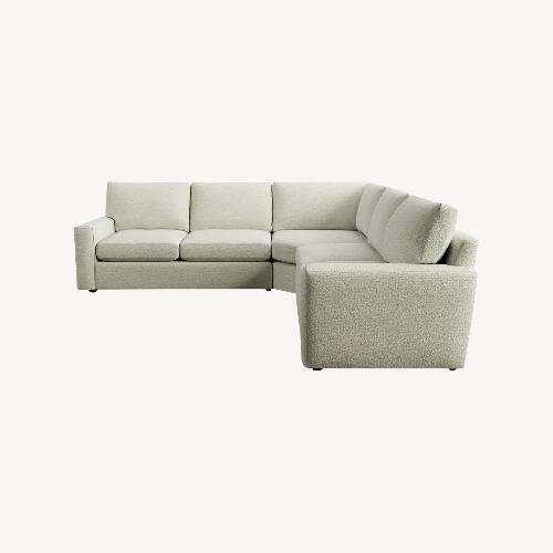 Used Pottery Barn Pearce 3 Piece L Shaped Couch for sale on AptDeco