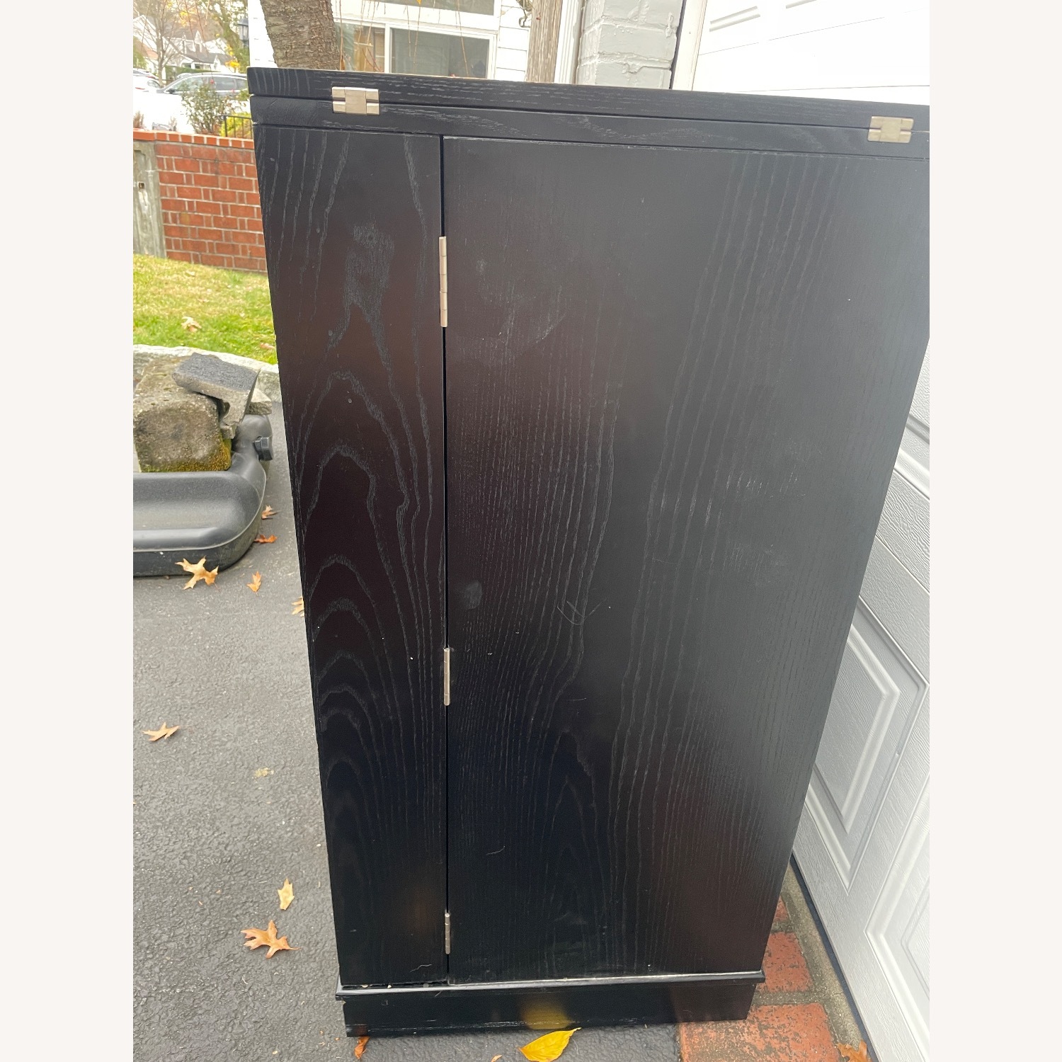 Crate & Barrel Steamer Bar Cabinet - image-2