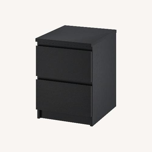 Used IKEA MALM Black Nightstand for sale on AptDeco