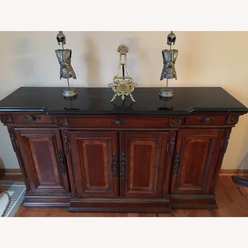 Used Universal Furniture Dark Brown Wood Sideboard for sale on AptDeco
