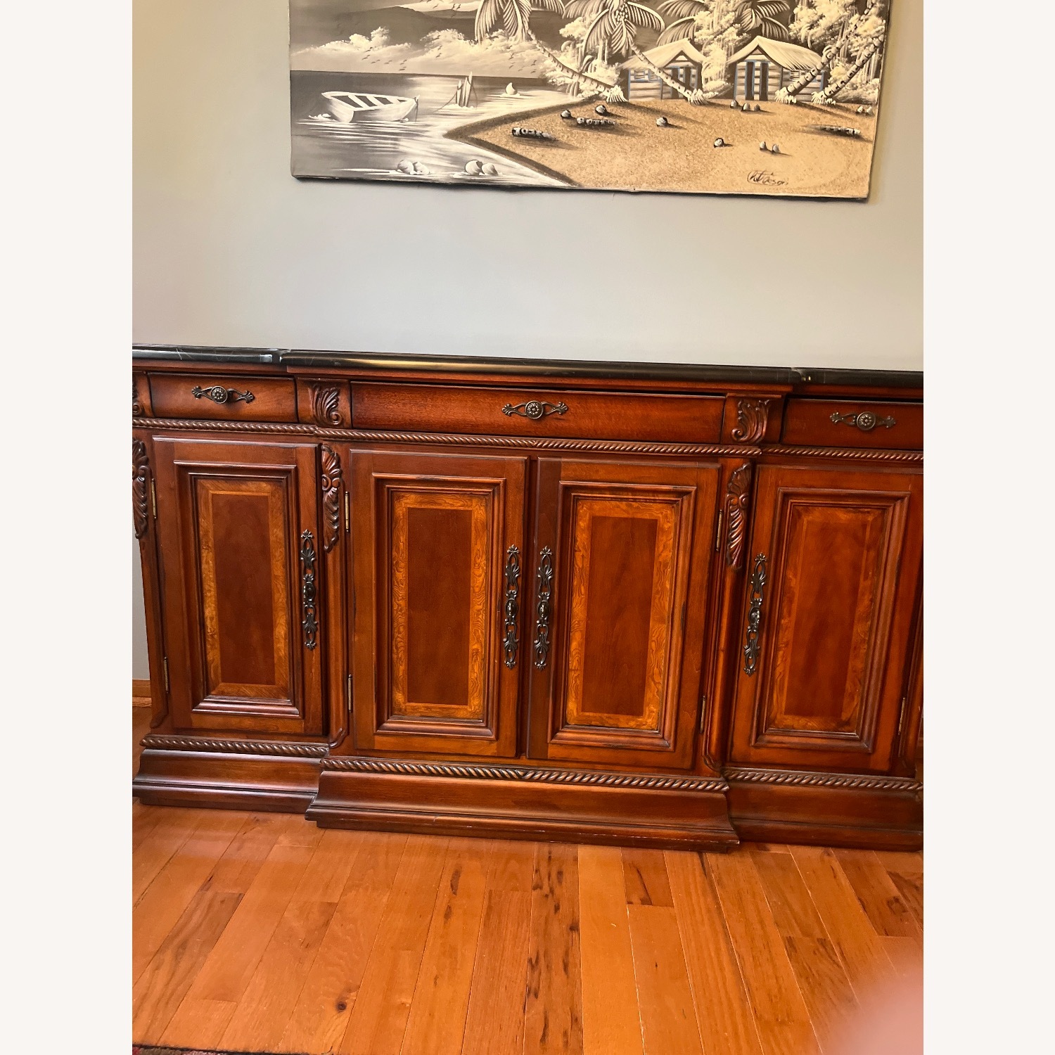 Universal Furniture Dark Brown Wood Sideboard - image-4