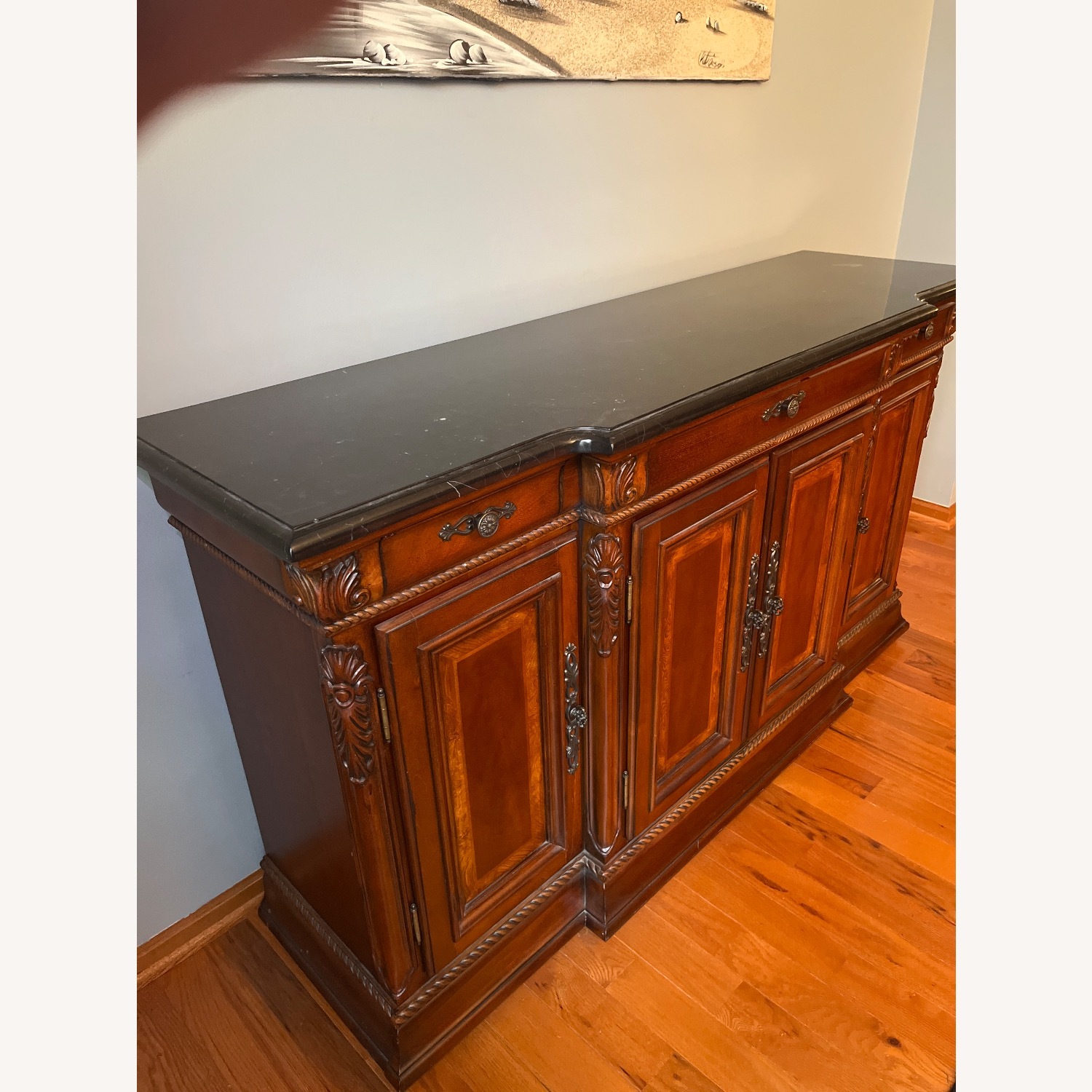 Universal Furniture Dark Brown Wood Sideboard - image-3