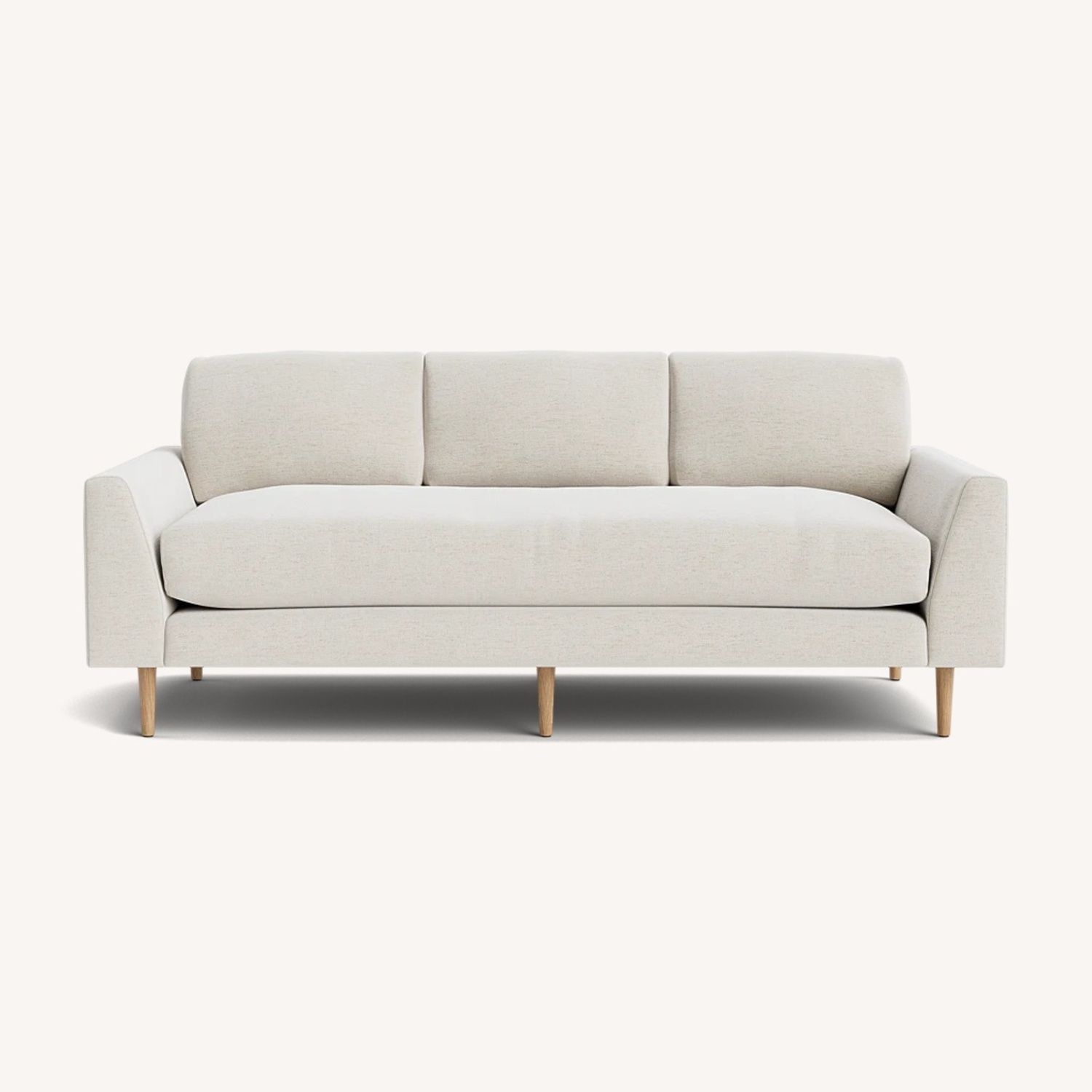 McGee and Co White Fabric 3+ Seater Sofa - image-6