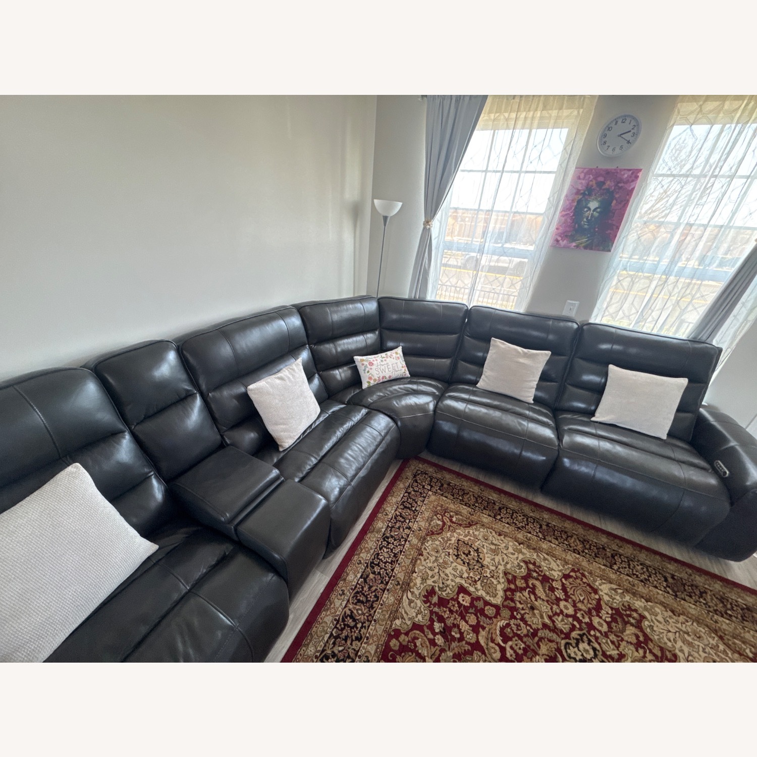 Value City Furniture Black 3+ Piece Sectional - image-4