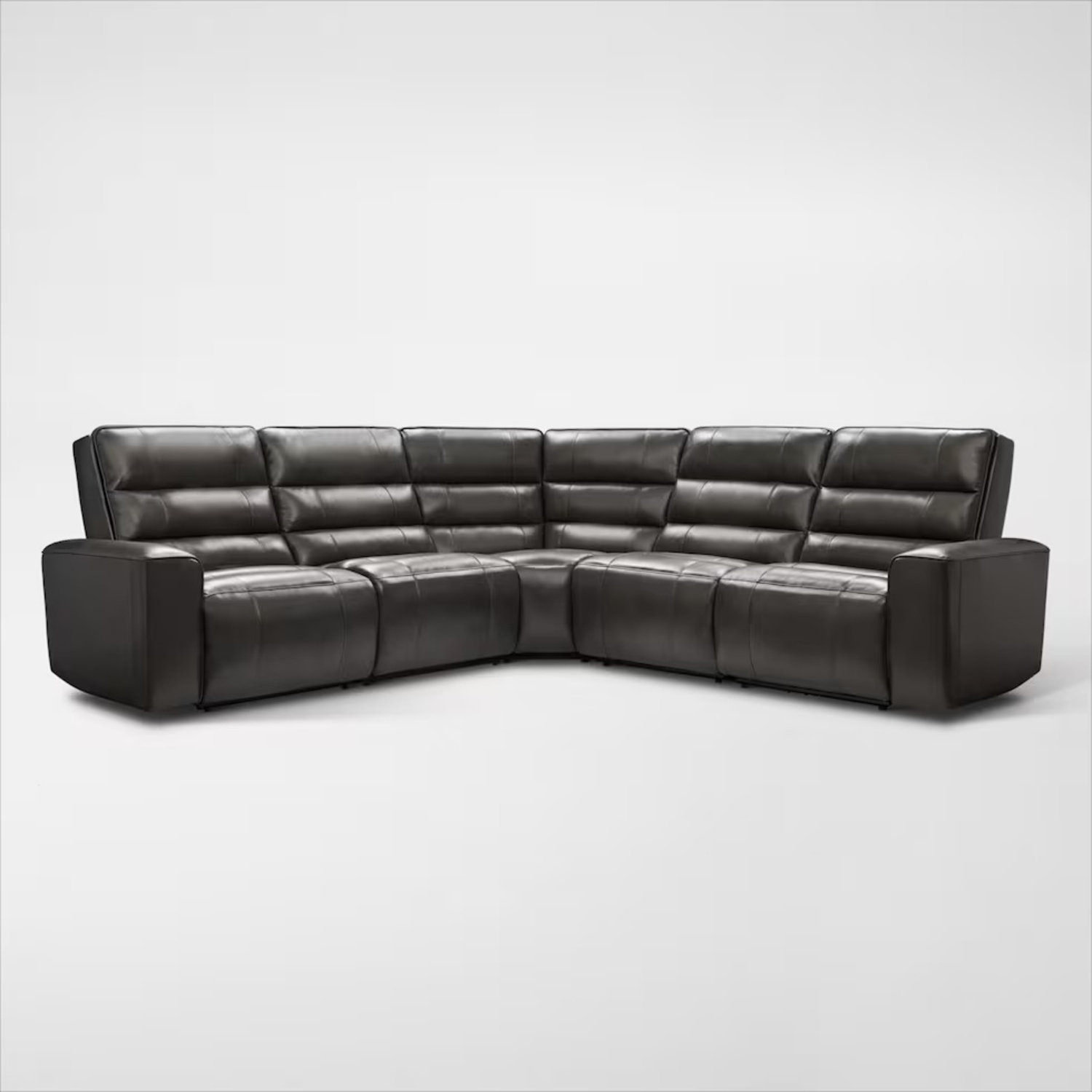 Value City Furniture Black 3+ Piece Sectional - image-10