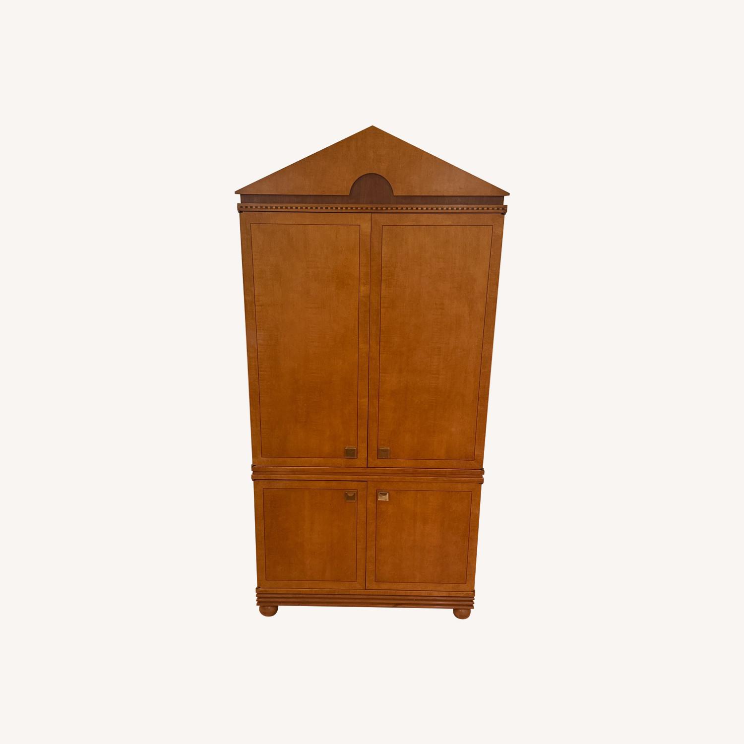 Drexel Burlwood Natural Wood Armoire - image-0