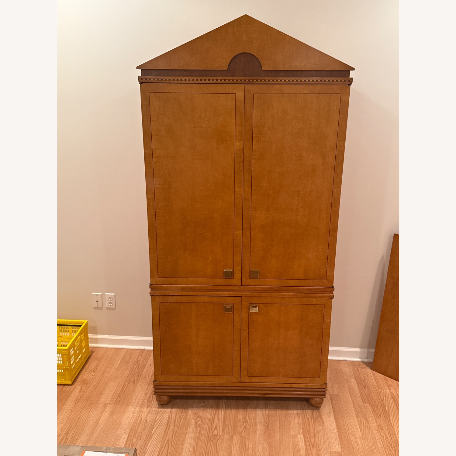 Drexel Burlwood Natural Wood Armoire - image-1