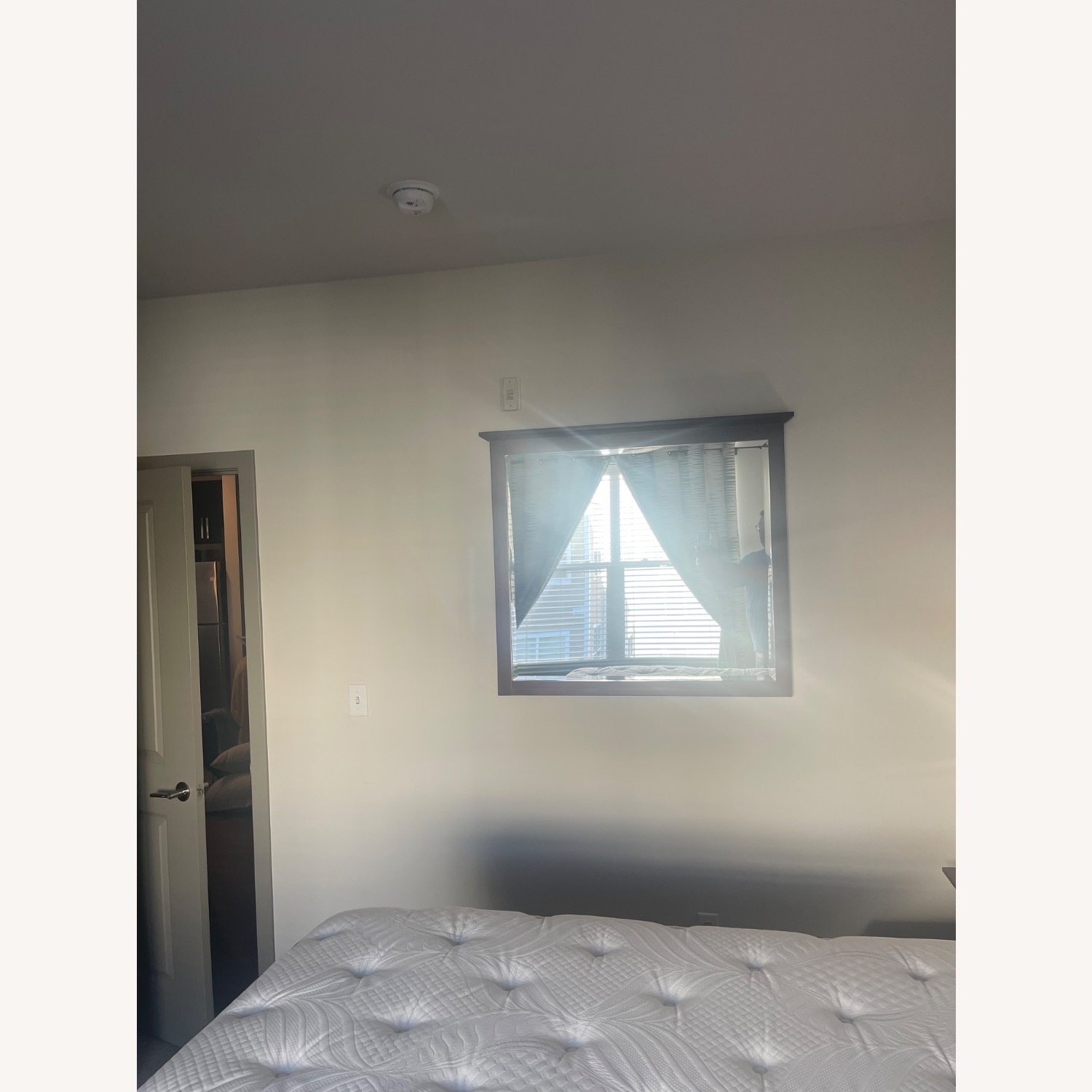 Dark Brown Glass Wall Mirror - image-1