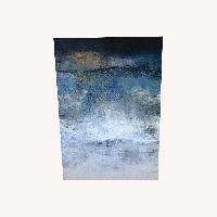 Crate & Barrel Abstract Stormy Painting