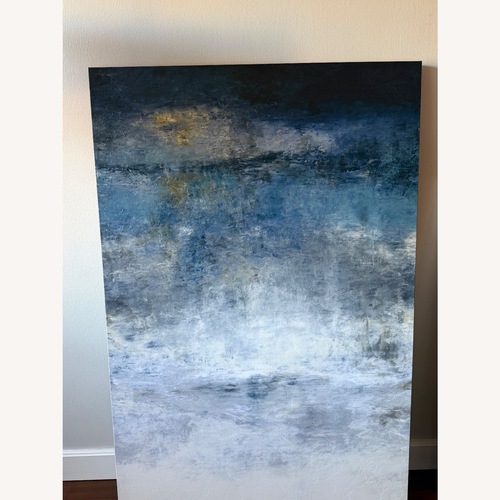 Used Crate & Barrel Abstract Stormy Painting for sale on AptDeco