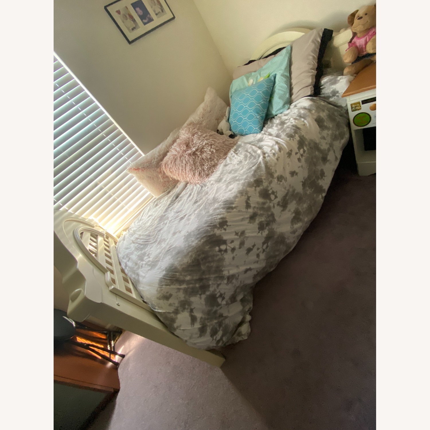 White Wood Bunk Bed - image-3