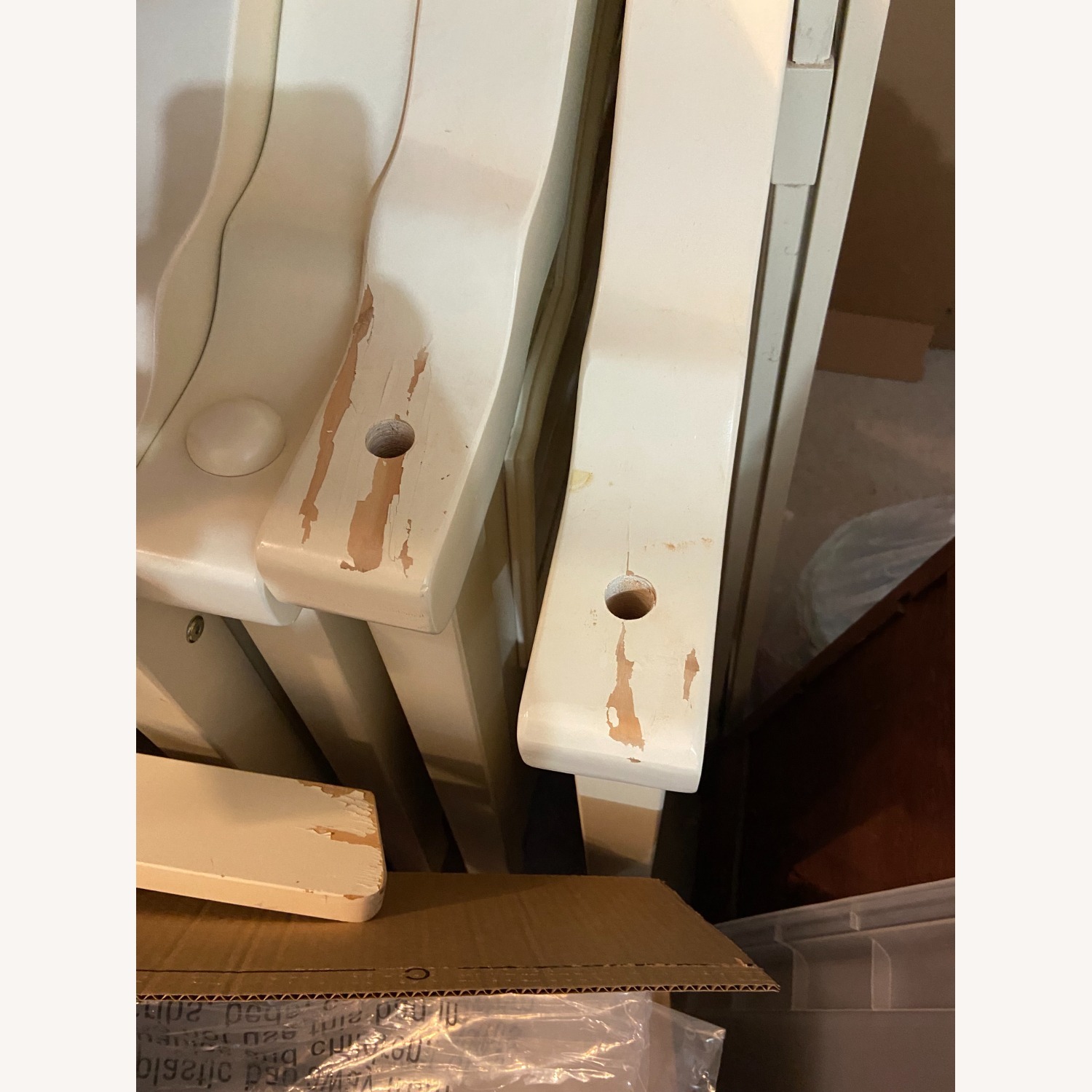 White Wood Bunk Bed - image-5