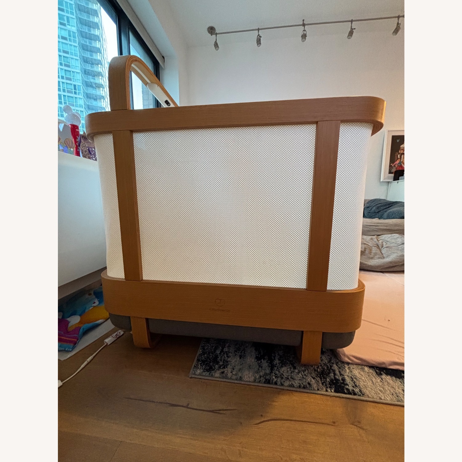 Natural Wood Crib - image-3