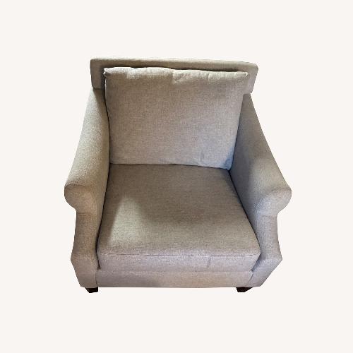 Used Raymour & Flanigan Light Gray Chair and a Half for sale on AptDeco